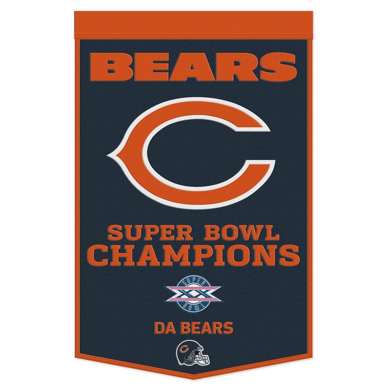 Chicago Bears Wool Dynasty Championship Banner 24x38"