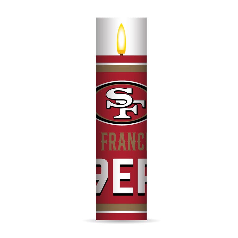 San Francisco 49ers Electronic Candle