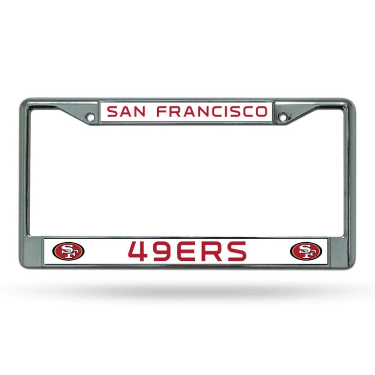 San Francisco 49ers Chrome License Plate Frame