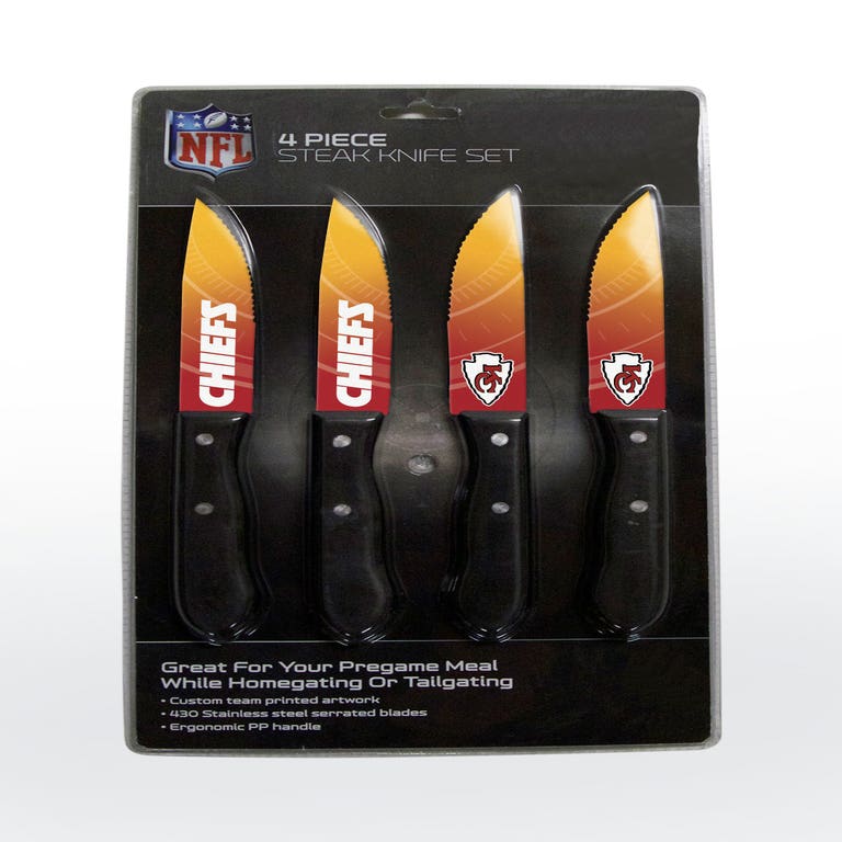 Kansas City Chiefs Steak Knife 4 Pack Set