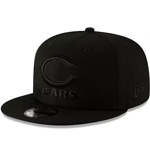 Chicago Bears Blackout New Era 9FIFTY Snapback Hat