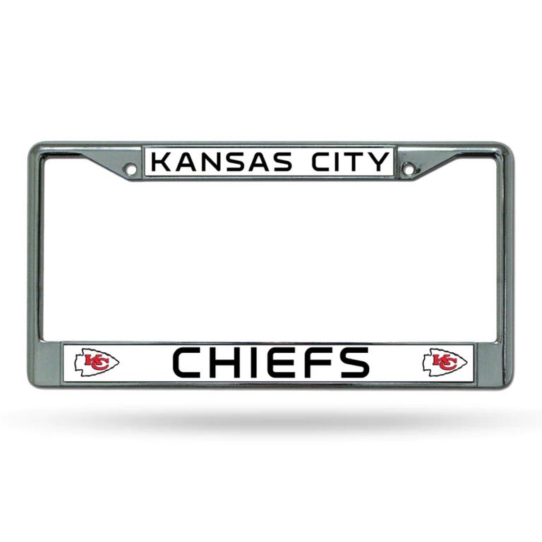 Kansas City Chiefs Chrome License Plate Frame