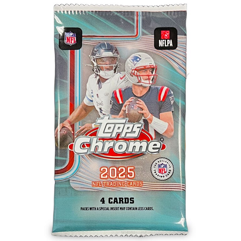 2025 Topps Chrome Football Pack
