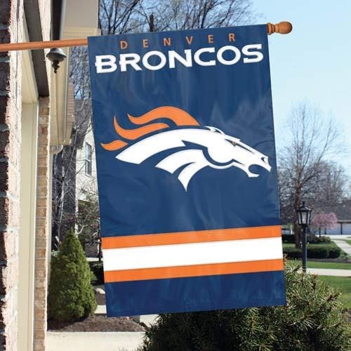 Denver Broncos Embroidered 2-Sided Banner 28x44"