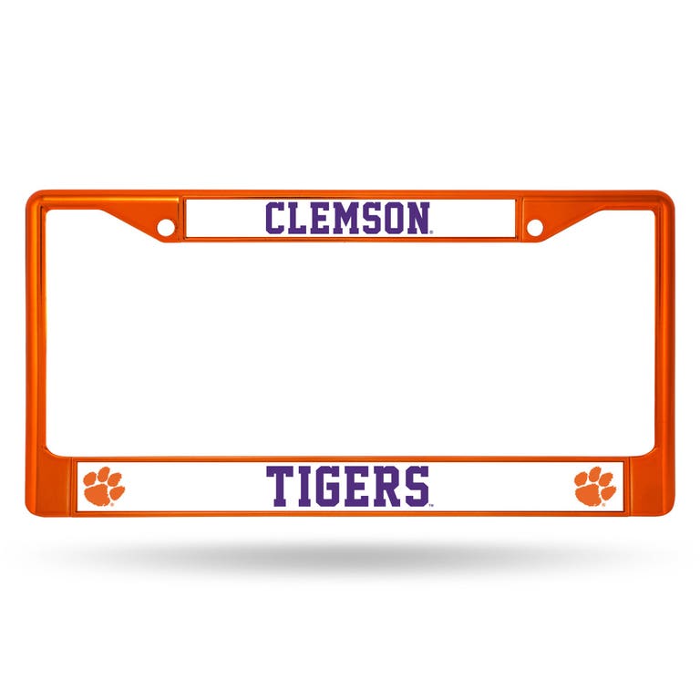 Clemson Tigers Orange Metal License Plate Frame