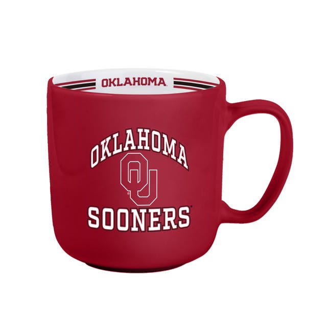 Oklahoma Sooners Team Stripe Design Coffee Mug 15oz