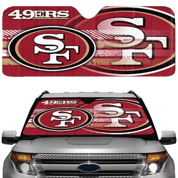 San Francisco 49ers Auto Sun Shade 59x27"