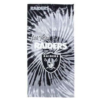Las Vegas Raiders Premium Spiral Beach Towel