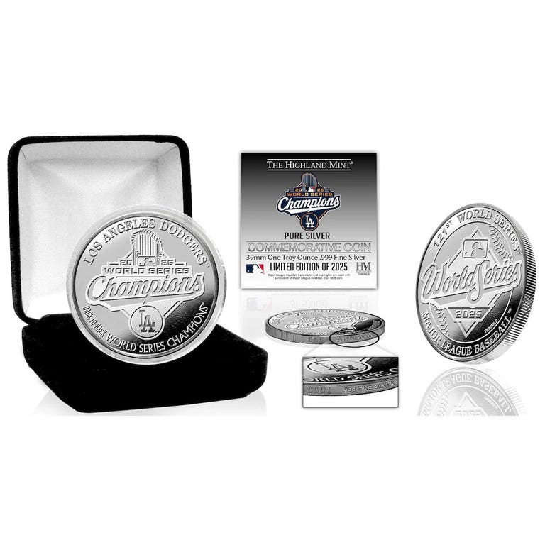 Los Angeles Dodgers 2025 World Series Champions 1 oz .999 Fine Silver Coin