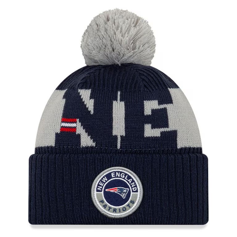 New England Patriots New Era Sideline Pom Beanie