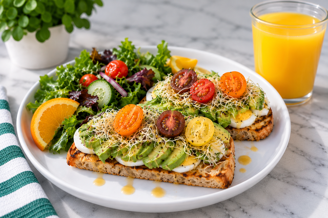 Spicy Egg & Avocado Toast