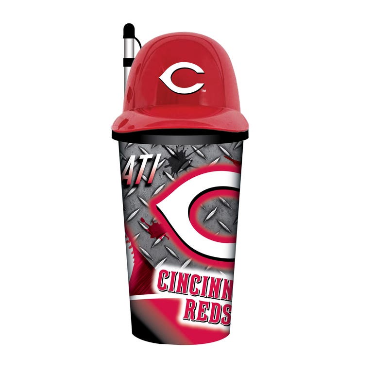 Cincinnati Reds Helmet Cup with Straw 32oz