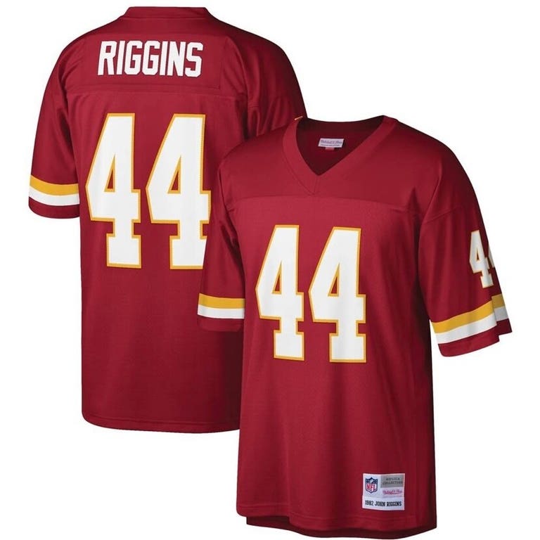 Washington Redskins 1982 John Riggins #44 Burgundy Mitchell and Ness Jersey