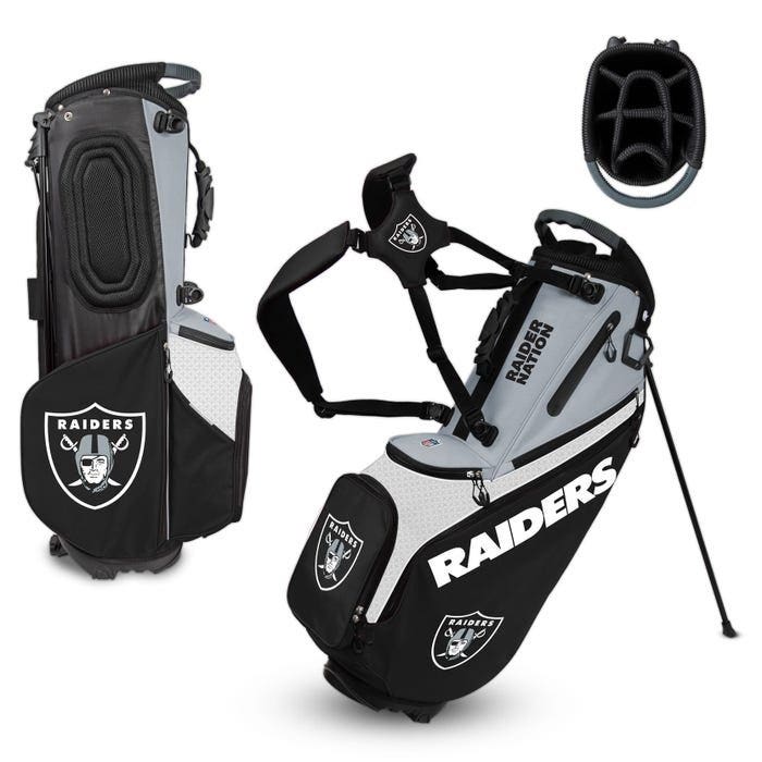 Las Vegas Raiders Hybrid Back Nine Carry Golf Bag
