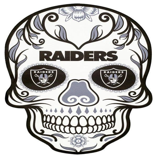 Las Vegas Raiders Skull Aluminum Graphic
