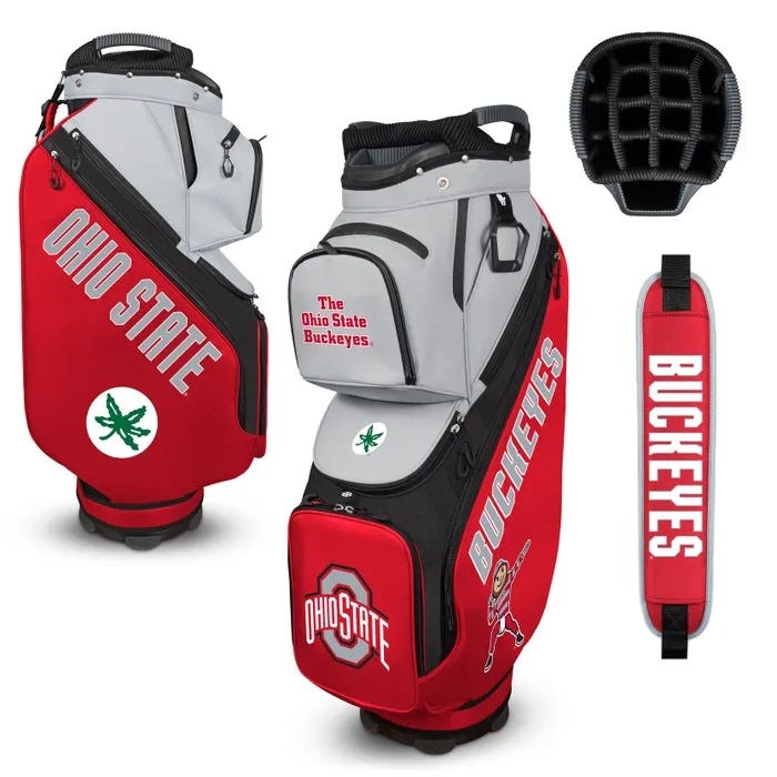 Ohio State Buckeyes Premier Clubhouse Cooler Golf Cart Bag