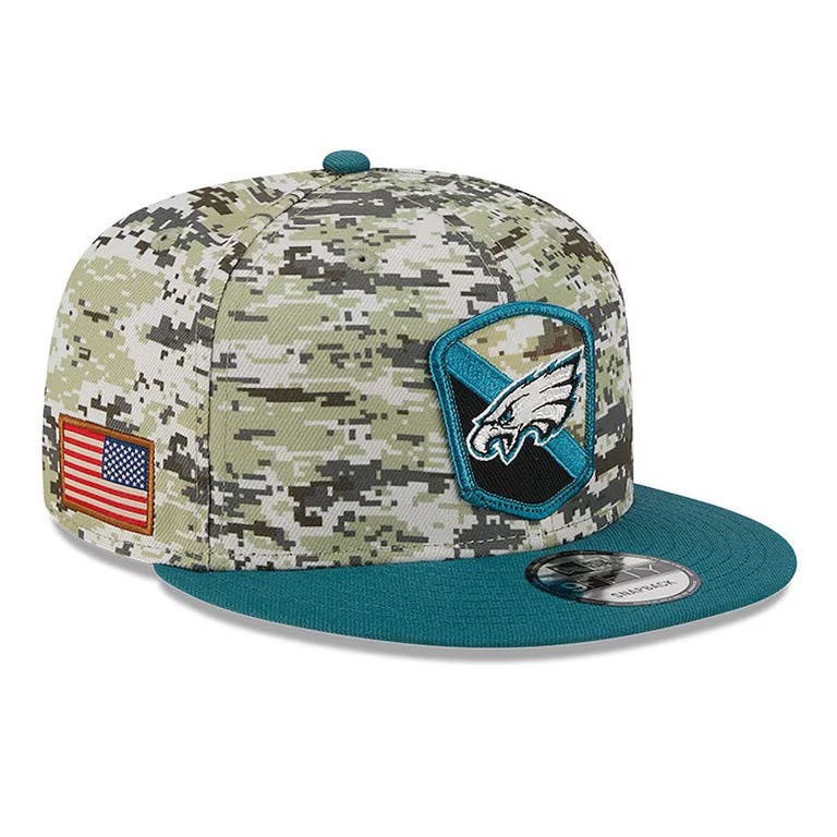 Philadelphia Eagles 2023 New Era Salute to Service Snapback Hat