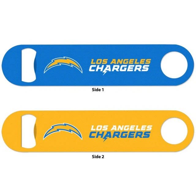 Los Angeles Chargers 2-Sided Stainless Steel Bottle Opener