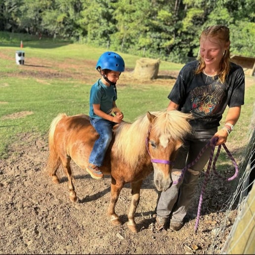 Children’s pony riding experience at Cedar Hill Farm