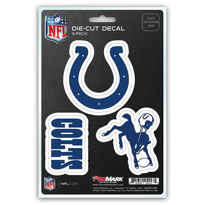 Indianapolis Colts Die Cut Team Decals 3pk