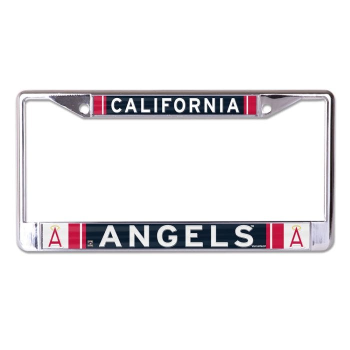 California Angels Retro Chrome License Plate Frame