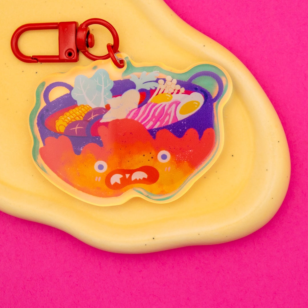 Calcifer Hotpot Keychain
