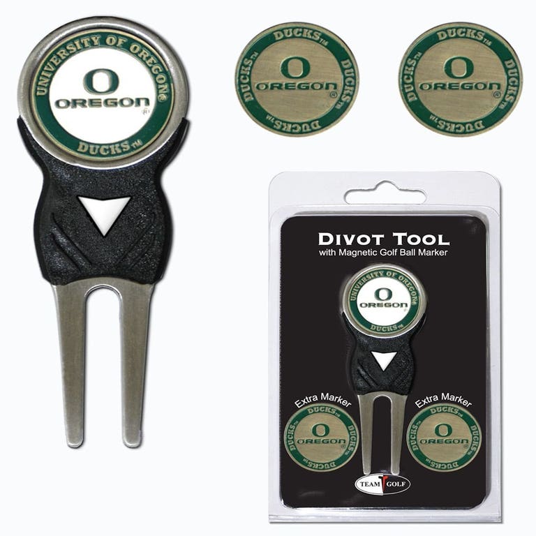Oregon Ducks Golf Divot Tool with 3 Markers