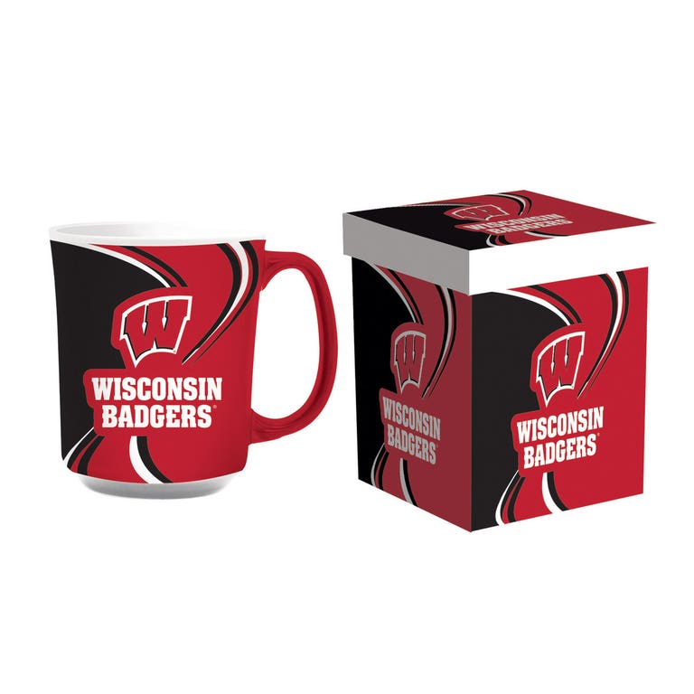 Wisconsin Badgers Ceramic Coffee Mug with Matching Box 14oz