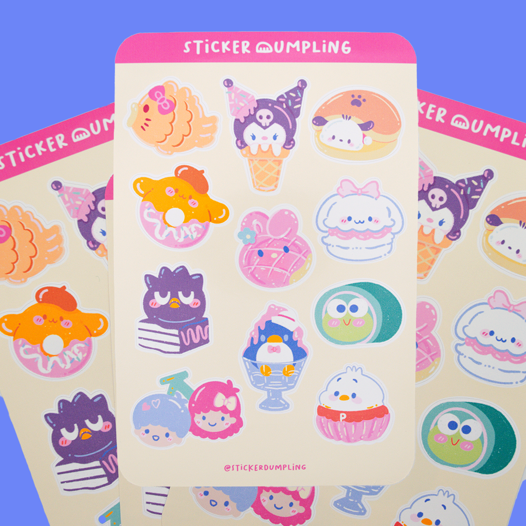 Sanrio Sweets Sticker Sheet
