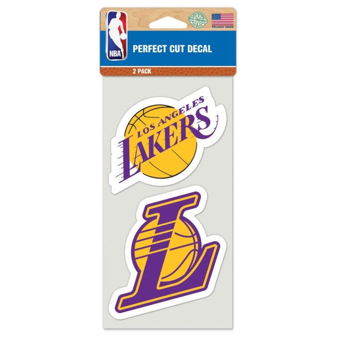 Los Angeles Lakers Perfect Cut Decals 2 pack