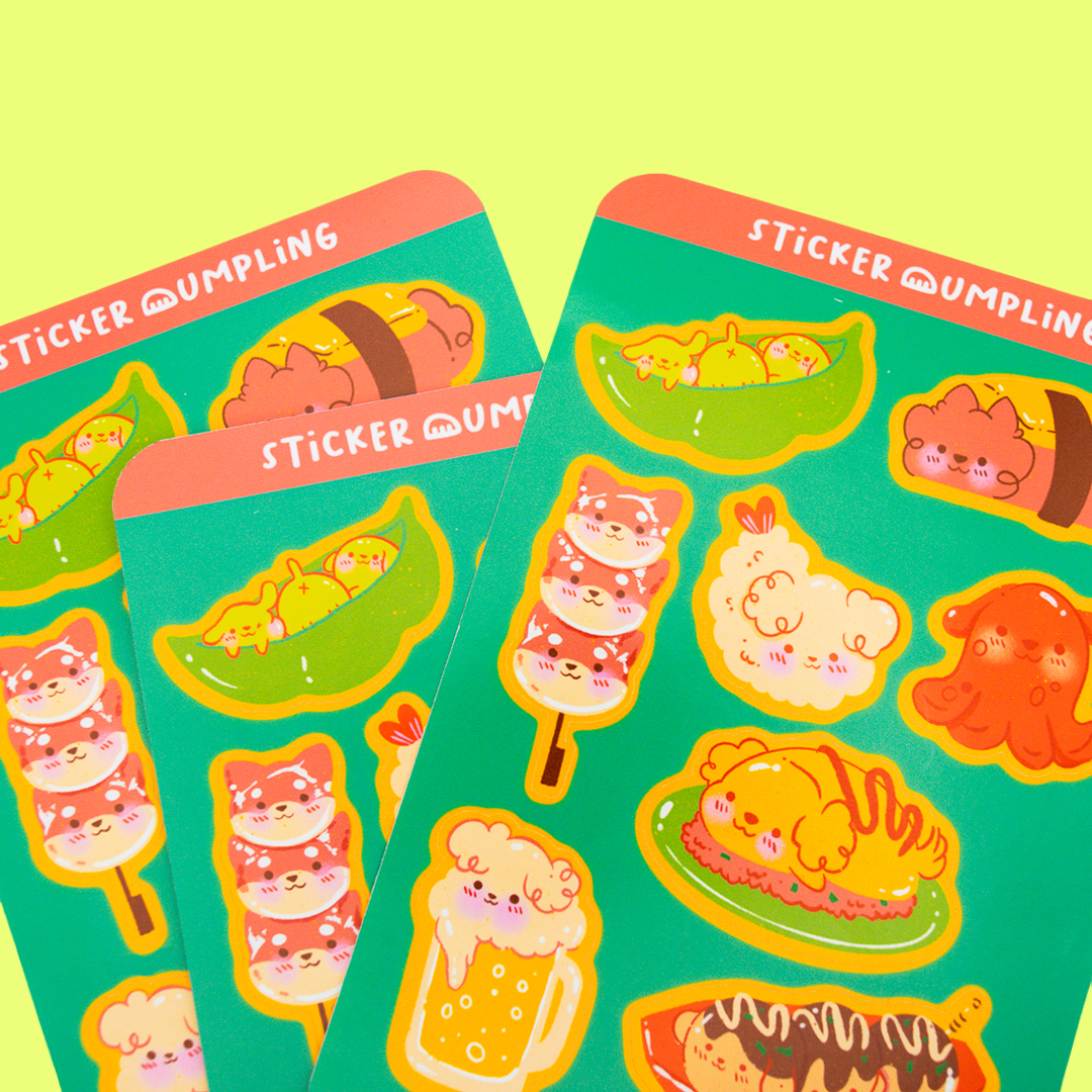 Doggo Izakaya Sticker Sheet