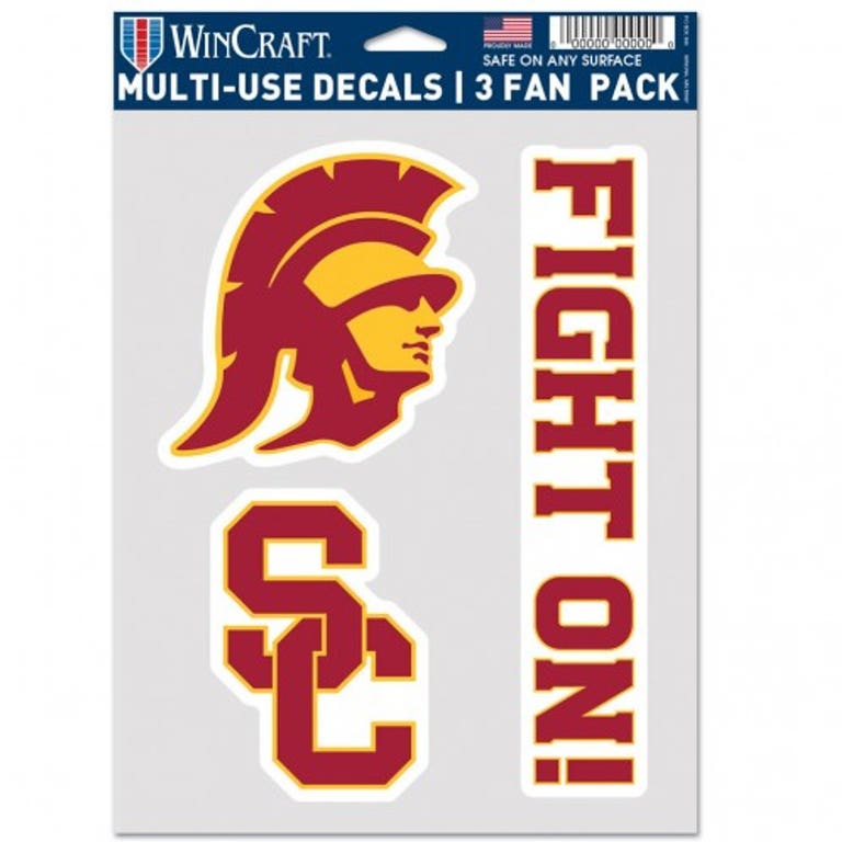 USC Trojans Multi Use 3 Pack Fan Decals