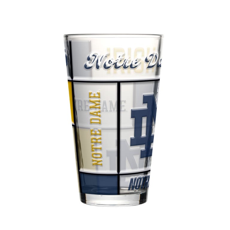Notre Dame Fighting Irish Boxed Quilted Stained Pint Glass 16oz