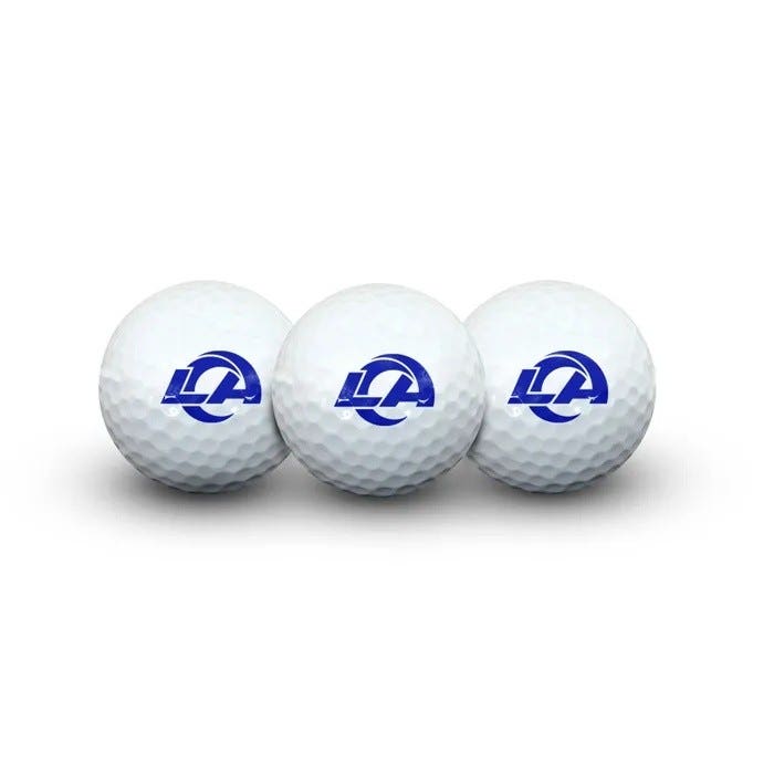 Los Angeles Rams 2026 Golf Balls 3 Pack