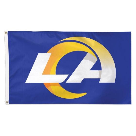 Los Angeles Rams Deluxe Royal Blue Flag 3x5'