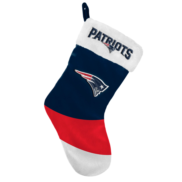 New England Patriots Colorblock Christmas Stocking