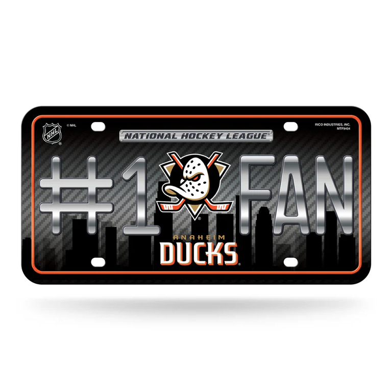 Anaheim Ducks #1 Fan License Plate
