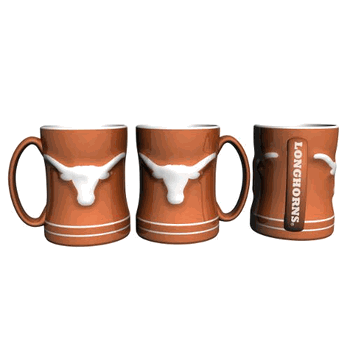 Texas Longhorns Sculpted Coffee Mug 14oz