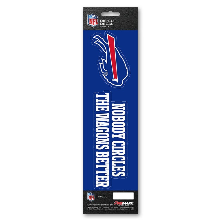 Buffalo Bills Slogan Die Cut Decal 2pk