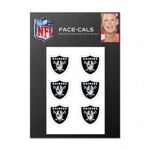 Las Vegas Raiders Face Cals Tattoos