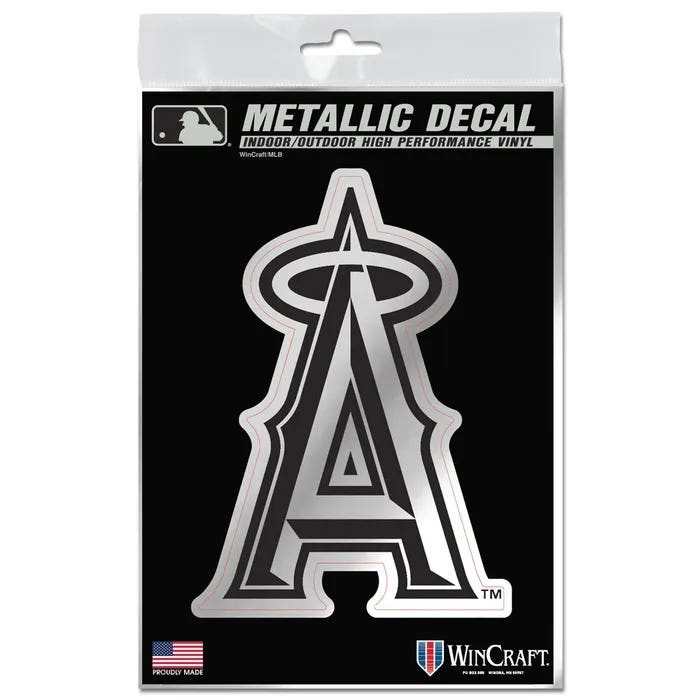 Los Angeles Angels Metallic Vinyl Decal 3x5"