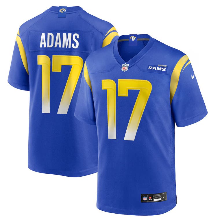 Los Angeles Rams Davante Adams #17 Kids Royal Blue Nike Game Jersey