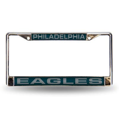 Philadelphia Eagles Laser Chrome License Plate Frame