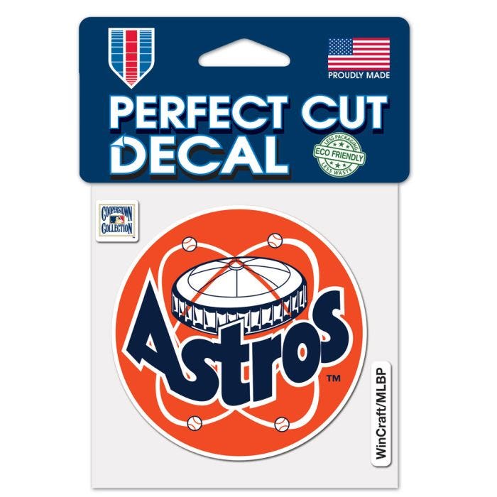 Houston Astros Retro Perfect Cut Decal 4x4"