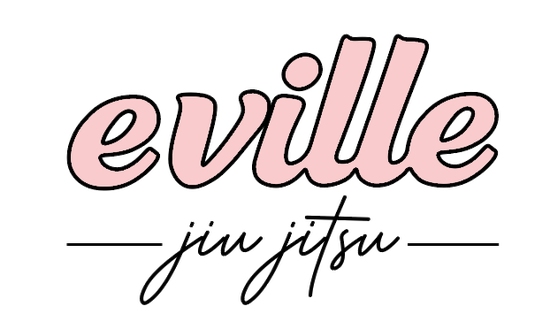 OG Eville Jiu Jitsu Cursive Pink Black Outline