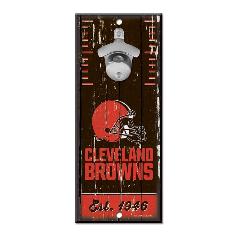 Cleveland Browns Wood Bottle Opener 5x11"