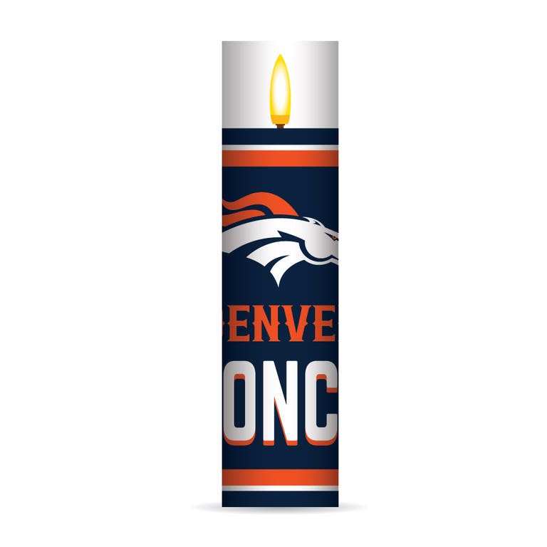 Denver Broncos Electronic Candle