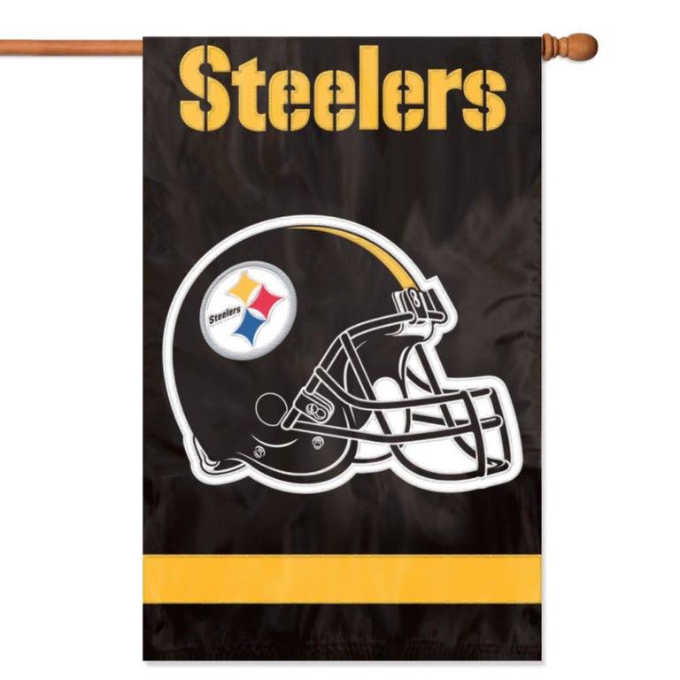 Pittsburgh Steelers Embroidered 2-Sided Banner 28x44"