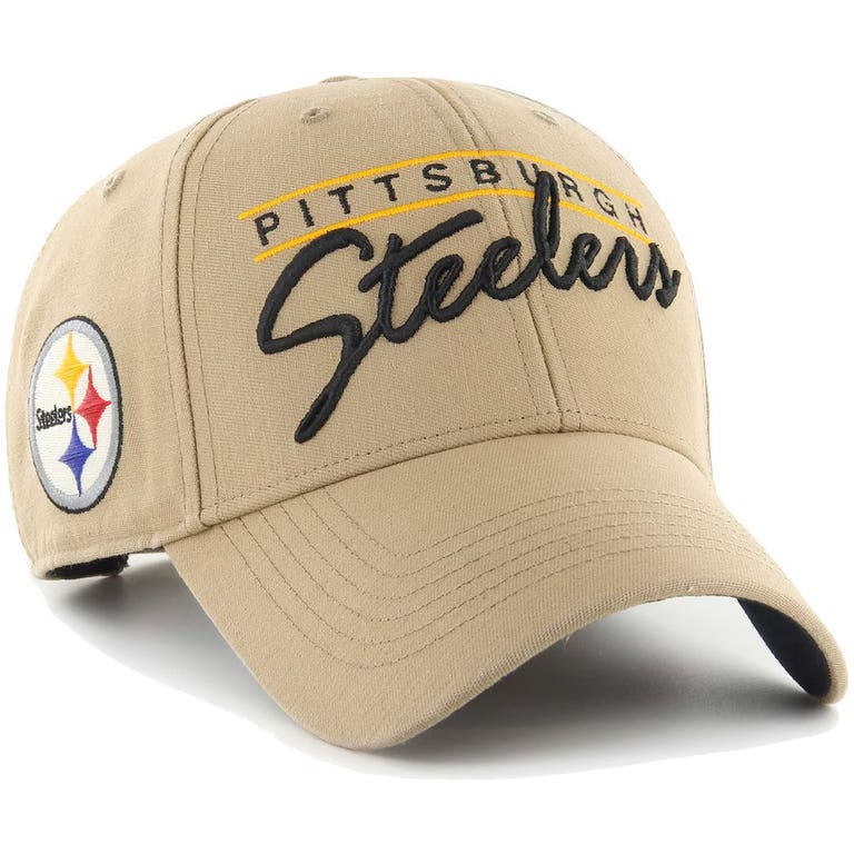 Pittsburgh Steelers Khaki Atwood '47 Brand Adjustable Hat