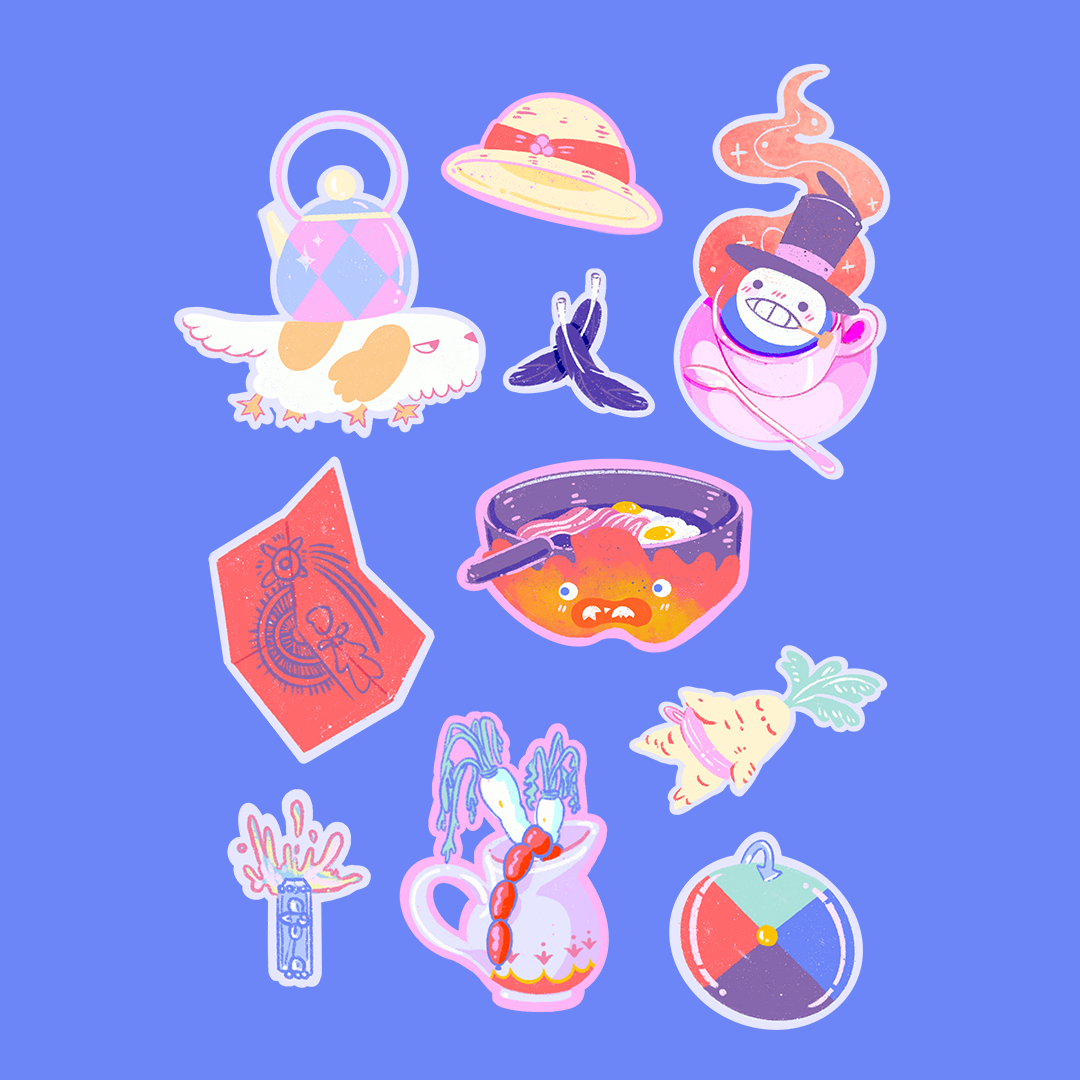Howls Moving Castle Sticker Sheet